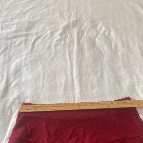Zoe + Liv Burgundy Mini Skirt - Picture 4 of 6
